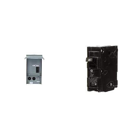 Siemens Talon Temporary Power Outlet Panel with Circuit Breakers and Receptacles Bundle