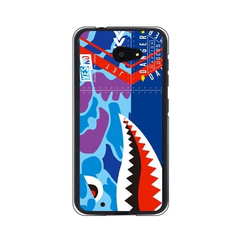 YESNO Shark Hunter Camo, Blue Clear  for ARROWS M01Ion Mobile, Rakuten Mobile, MFJM01-PCCL-201-N210