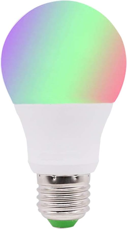 16 Colors RGB LED Light Bulb, Dimmable E26/E27 LED Light Bulb, 5W Color Changing Light Bulb with Remote Control, Decorative Lights, Mood Light Bulb, COld white,Great for Home Decor, Stage, Party