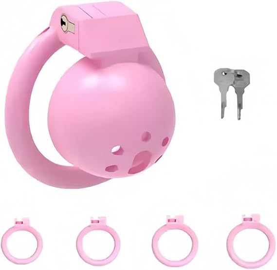 Pink Large Sports and Fitness Protective Cage, 4 Interchangeable Size Accessories, 1 Key, Unique Birdcage Design