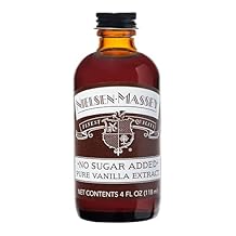 Nielsen-Massey No Sugar Added Pure Vanilla Extract for Baking and Cooking, 4 Ounce Bottle