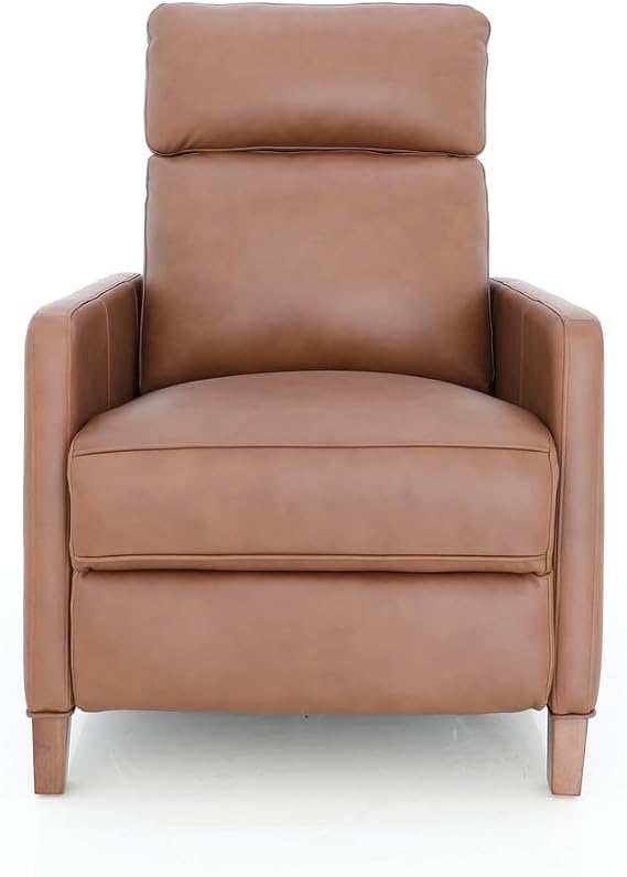 BarcaLounger James Power Recliner-Dobbs-Saddle