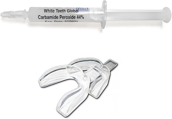 Teeth Whitening Gel Syringe Dispensers 44% Carbamide Peroxide, Tooth Bleaching Gel Multiple Quantities Available and Size Available (3 ml, 1)