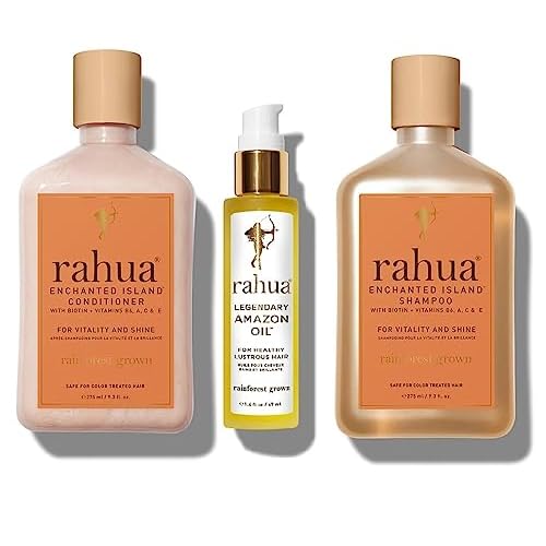 Rahua Enchanted Legendary Set, Natural, Shampoo, Conditioner, and Hair Oil, for Healthy Hair