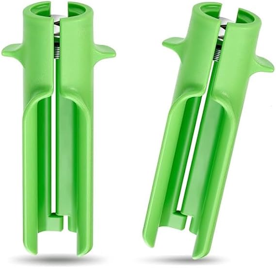Rose Thorn Stripper Tool, Leaf Stripper Tool Flower Cleaner Cutter to Removal Leafs, Lightweight Portable Thorn Remover for Home Flower Shop Foral Arrangements (2pcs-Green)