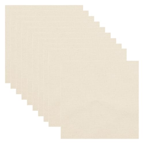 Allazone Punch Needle Cloth, Tufting Cloth Punch Needle Fabric, Embroidery Fabric, Monks Cloth for Punch Needle Embroidery Rug Hooking, Punch Needle Frame, 39.4 x 39.4 Inch
