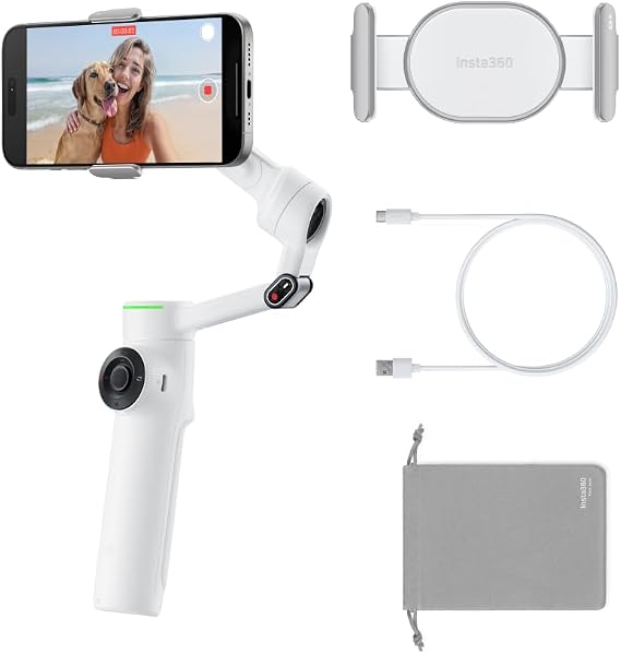 Insta360 Flow 2 Pro Akıllı Telefon Gimbal Sabitleyici (Beyaz)