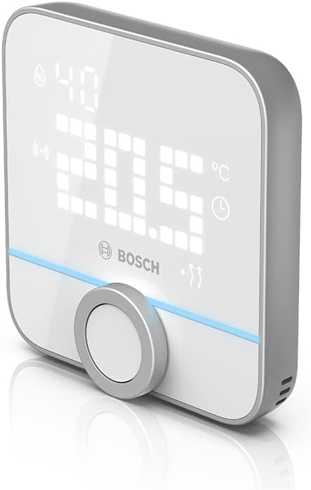 Bosch Smart Home Room Thermostat II for wired heating systems, 230 V, compatible with Google Assistant and Alexa
