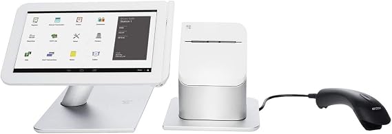 New Clover POS Station with Barcode Scanner - Requires Processing Account w/ChordPay - Includes: 14' HD Display, Printer, Barcode Scanner - USB Connectivity - 3 Pack