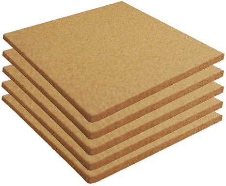 Cork Sheet Plain 12" X 12" X 3/4" - 5 Pack