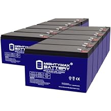 Mighty Max Battery 12V 7AH Gel F1 Replacement Battery Compatible with FAAC DSW2000 Swing Gate Operator - 10 Pack
