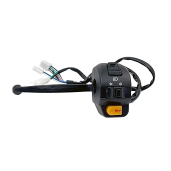 MMG Complete Assembly Left Side Control Switch High Low Beam, Turn Signals, Horn with Brake Switch and Lever for Tao Tao ATM 50 / GY6 50cc Scooters