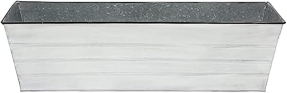 Large Cape Cod Style Flower Box Planter Durable Outdoor Resin Window Box with Classic Design Perfect for Patio, Balcony, or Garden Decor