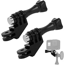 2PC Vertical Mount for Gopro, 90 Degree Direction Adapter Elbow Mount Compatible with Insta360 ONE X2, Gopro Hero, DJI Osmo Action 2 and Most Action Cameras