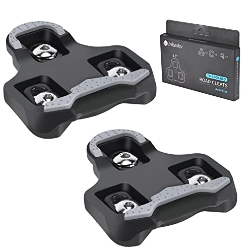 Inkesky Road Bike Cleats Compatible with Look KEO Grip, Anti Slip Rubber