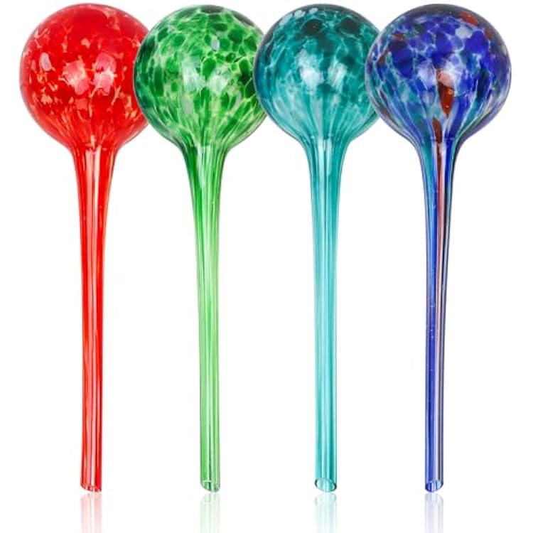 Besti Self-Watering Globes 4-Pack Extra Large Watering Globes for Plants Automatic Watering System for Potted Plants Holds 380-400ml, Waters Plants Up to 2 Weeks Set of 4 Extra Large