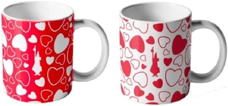 Bialetti - Heart Pattern 2-Piece Mug Set