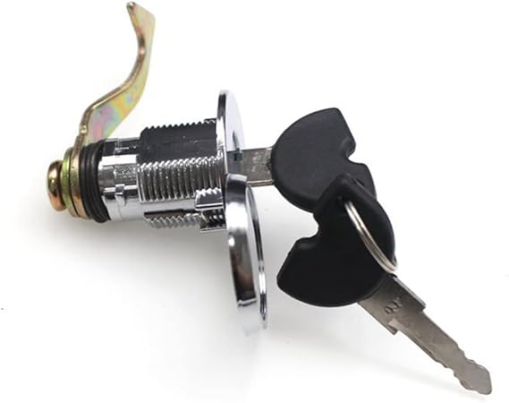 Zcargel Motorcycle Tail Box Storage Lock, Metal Motorcycle Trunk Lock Modified Scooter Trim Tail Lock with 2 Keys for Motorcycles Scooters Electric Vehicles