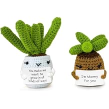 AltrEgo Funny Anniversary, Romantic, Couple Gift for Her Him Girlfriend Wife Husband Birthday Handmade Crochet Dolls Pair with Naughty Quote, Unique Gift Ideas, Small Cute Things, White