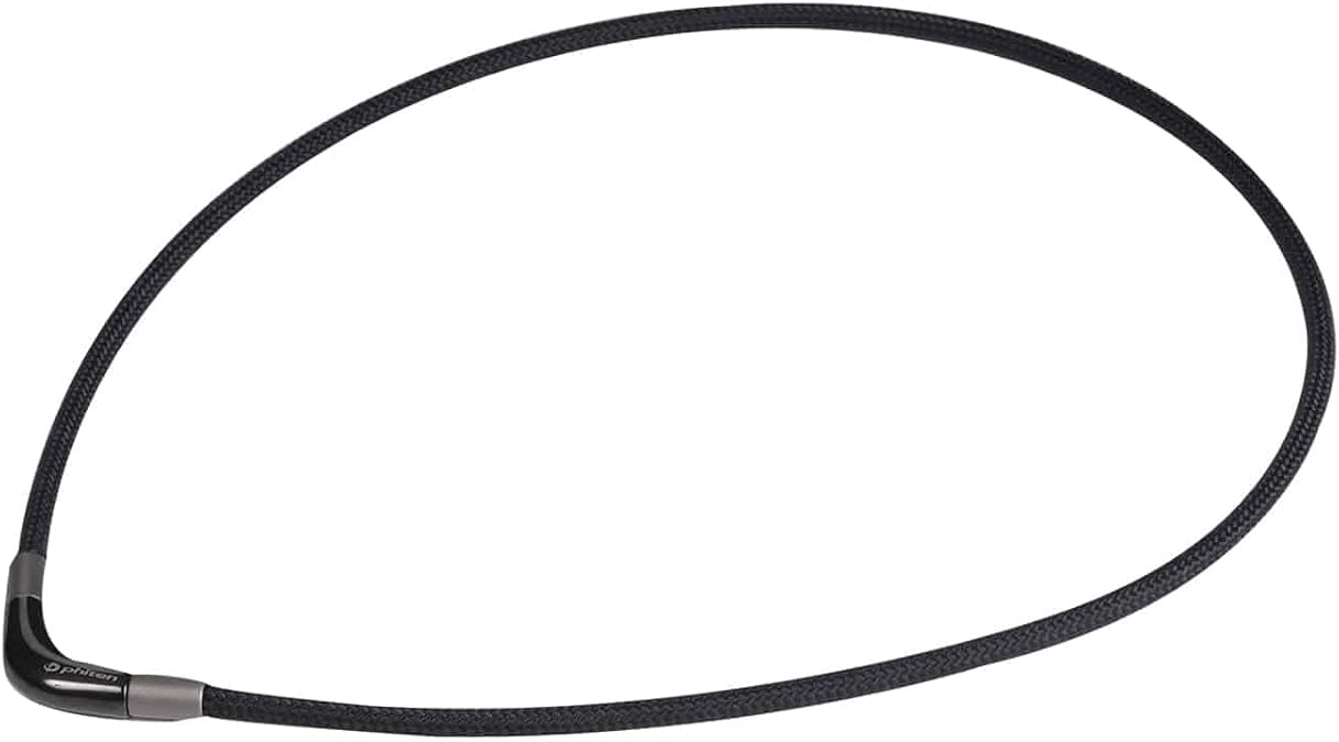 Phiten Metax V-Edge Necklace - Durable Polyester Rope, Permeated with Metax for Sports, Gym, Athletics with Titanium Snap Clasp for Men and Women,
