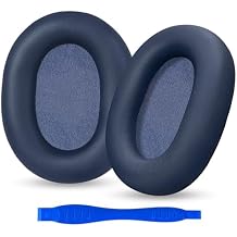 Aurivor Sony XM6 Replacement Ear Pads Cushions for WH-1000XM6 Headphones, Premium 1000XM6 Earpads Covers with Soft Protein Leather, Noise Isolation Memory Foam (Midnight Blue)