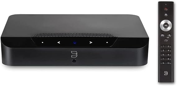 Bluesound Powernode Edge Wireless Multi-Room Hi-Res Music Streaming Amplifier + RC1 Remote - Black