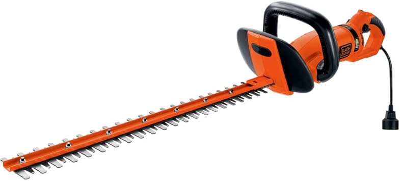 Black & Decker HH2455 120V 3.3 Amp Brushed 24 in. Corded Hedge Trimmer with Rotating Handle