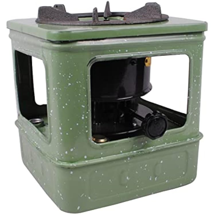 Portable Kerosene Stoves for Outdoor Camping, 10 Wick, Small, Lightweight Kerosene Stoves for Garden, Deck, Patio, Green