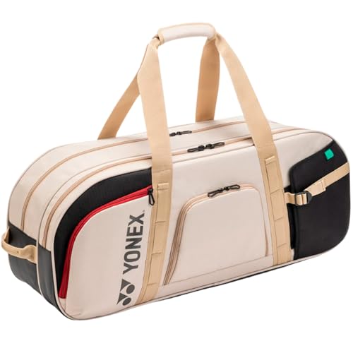 YONEX Gearlogic Tournament Bag | Rugged Lightweight Multi-Compartment Tennis Gear Sport Travel Bag with 2 Customizable Dividers & Shoe Compartment