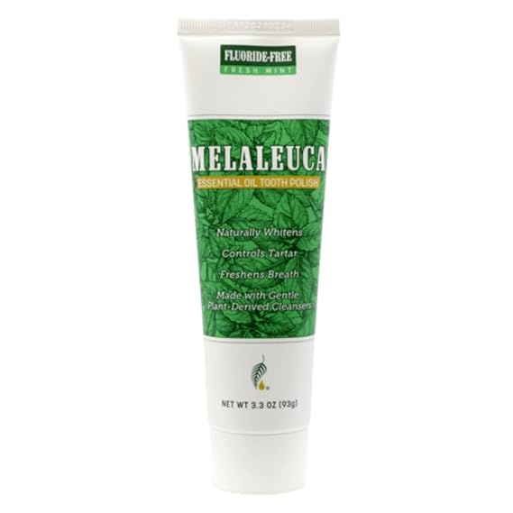Melaleuca Whitening Tooth Polish Paste without Fluoride 3.8oz Fresh Mint