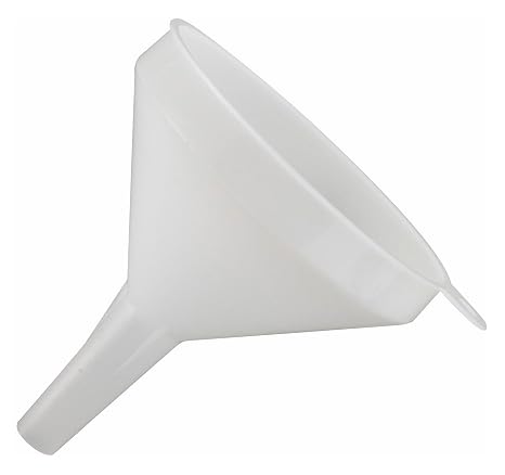 Winco 4 1/4" White Plastic Commercial Funnel