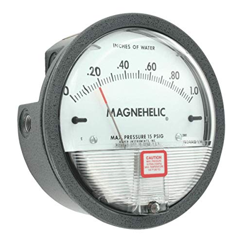 Dwyer Magnehelic Differential Pressure Gage, 2010,: 0-10 w.c.