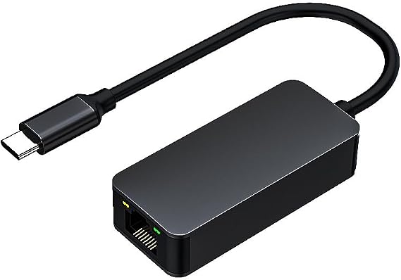 2.5G USB C to Ethernet Adapter, USB 3.0 to 2.5 Gigabit Ethernet to USB C [Thunderbolt 3/4 Compatible], USB C to RJ45 Network Internet LAN Adapter for Laptop MacBook, Supports Windows7/10/11,Mac,Linux