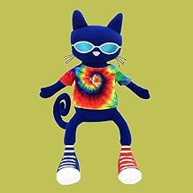 MerryMakers Pete The Cat Gets Groovy PlushToy, 14-Inch, Based on The Book Series by James Dean
