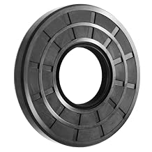 XiKe 1PC Oil Seal, Lip Seal, TC 75mm x 110mm x 10mm, Nitrile Rubber Double Lip Spring-Loaded Oil Shaft Seal, Designed for Bearing Shaft, Black