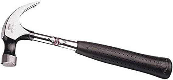 Picard Claw Hammer 530g American Pattern, Alloy Steel Head Bright Finished with Transparent Coating, C45 Tubular Steel Handle, Traditional 1-Component Grip, 13mm 0029100-13