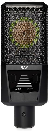 Lewitt Auto Focus RAY Microphone for Your Voice - Quiet by Distance and Silent Button - For Studio Quality Podcasts, Streaming, Content and Music - 1 inch Studio Condenser Capsule