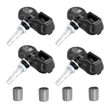 SHENKENUO TPMS Sensor, Tire Pressure Sensor Compatible with Chevy, Ford, Wrangler, 315MHz Tpms Sensors Set of 4, Replaces OE for 13586335 13598771