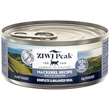 ZIWI Peak Wet Cat Food All Natural, High Protein, Grain Free, Limited Ingredient, with Superfoods (Mackerel, Case of 24, 3oz Cans)