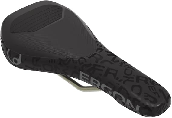Ergon SM Downhill Pro Titanium Team Saddle | Ergon SM Downhill Pro Titanium Team Saddle - Durable Carbon Shell, Titanium Rails, Anti-Slip Microfiber for Gravity & DH