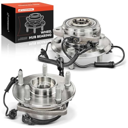 A-Premium 2 x Front Wheel Bearing and Hub Assembly with ABS 5-Lug Compatible with Jeep Wrangler 2007-2010, with 4-Wheel ABS