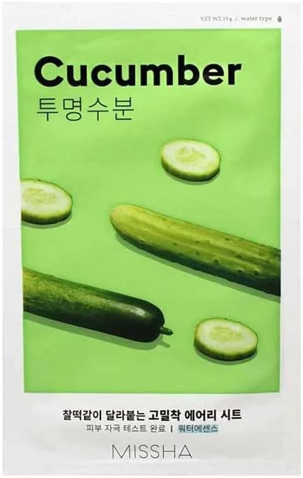 MISSHA Salatalık Özlü Yoğun Nemlendirme Sunan Yaprak Maske (1ad) Airy Fit Sheet Mask Cucumber