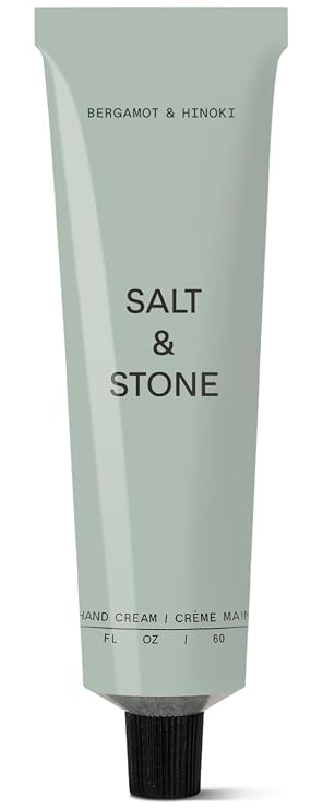 Salt & Stone Hand Cream Hand Lotion, Women & Men, Bergamot & Hinoki 2 fl oz | Hand Lotion, Hydrates, Nourishes & Softens Skin, Restores Dry Skin, Fast-Absorbing, Free of Parabens & Phthalates