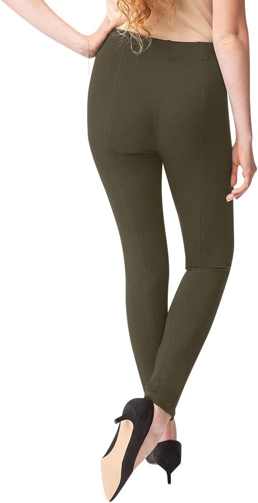 Thalian JENA Womens Slim Fit Pull On Ponte Pants