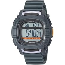 Timex Men's TW5M26700 Command 47mm Gray Silicone Strap Watch