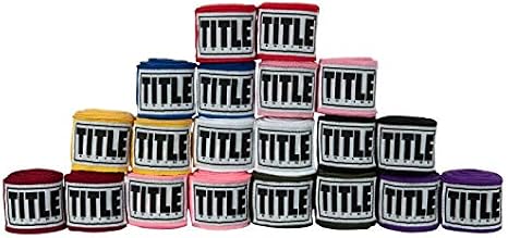 Title Boxing Advanced Semi-Elastic Assorted Hand Wraps - Boxing Wraps, Hand Wraps for Boxing Gloves, Boxing Hand Wraps, Kickboxing Equipment, Boxing Equipment, Wrist Wraps Boxing