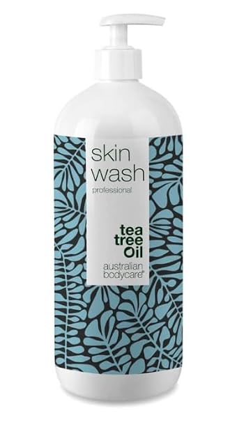 Australian Bodycare Tea Tree Oil Shower Gel Professional 1000 ml - For Soft Blemished Skin Pimples - Ideal for Hair Removal with Wax/Shaving