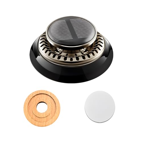 Car Air Freshener, Rotating Solar Power Auto Essential Oil Diffuser with Fragrance, Long Lasting Aromatherapy Air Purifier Universal for Most Vehicles, Car Accessories Cologne