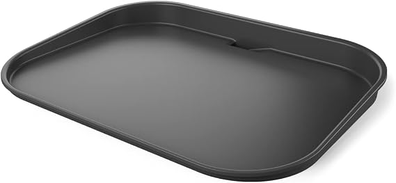 Ninja XSKGRDPLT Woodfire, Outdoor Flat Top Griddle Plate, Compatible with Ninja Woodfire Grills (OG700 series), Ceramic Coating, Insert, Black/Grey | Ninja Woodfire Griddle Plate clicks into your grill for even, edge-to-edge searing and easy-clean nonstick cooking