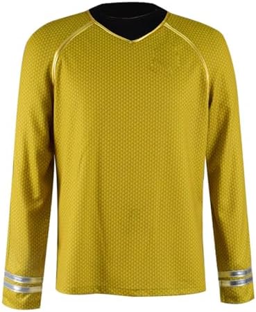 Adult Star Series Kirk/Scotty/Spock Costume Men's Spaceship Captain Officer Kirk/Scotty/Spock Cosplay Uniform Shirt